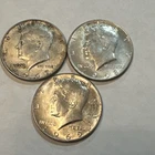 1967,68,69  40% Silver Kennedy Halve Dollars Lot of 3