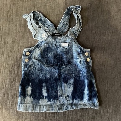 Blue Overalls Dress Size 18 Months, 7 For All Man Kind Tie Dye 