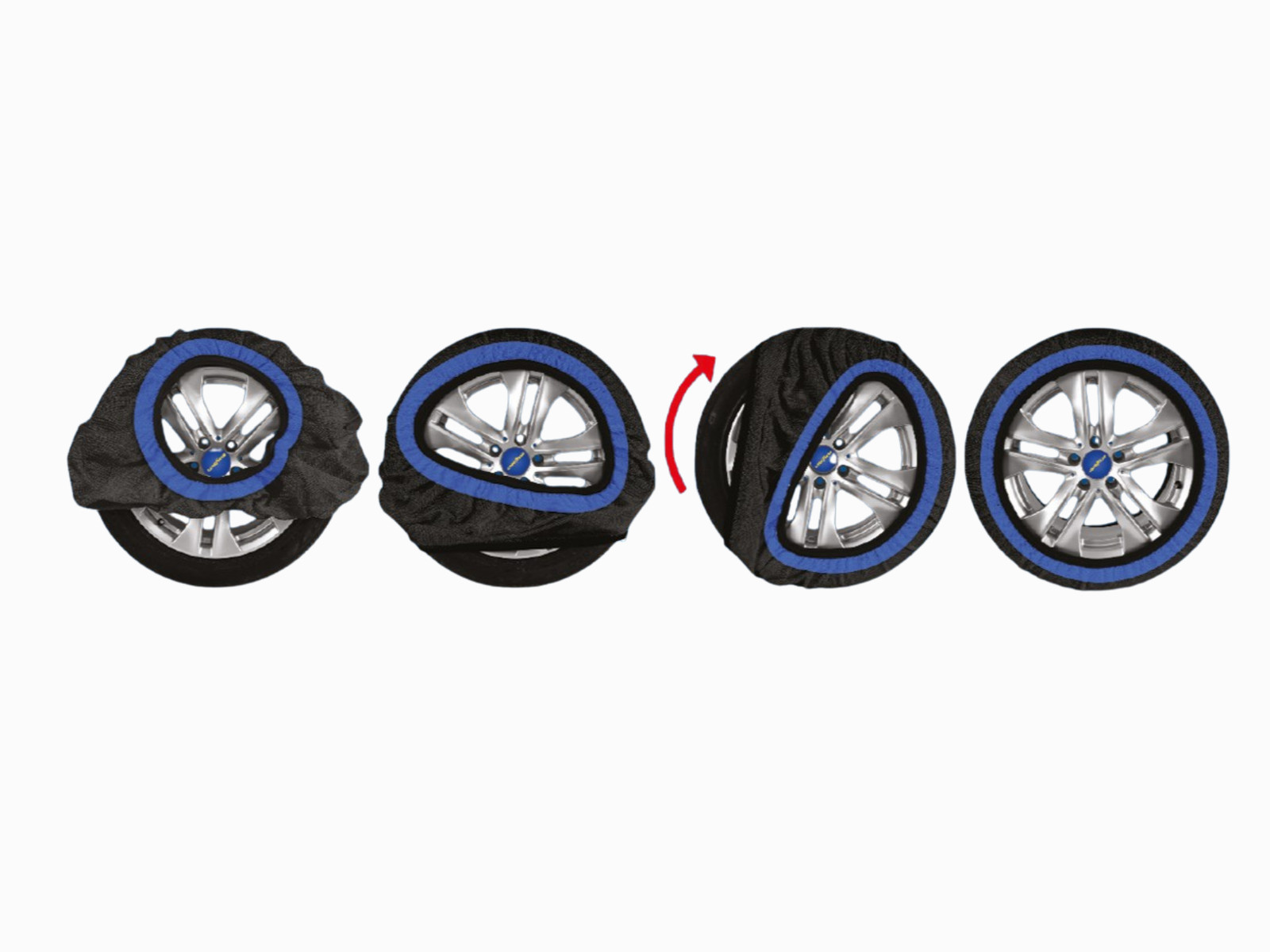 Calze da Neve per Auto 215/55 R18 XL Omologate En 16662-1 Antiscivolo + Omaggio - Miniatura 7