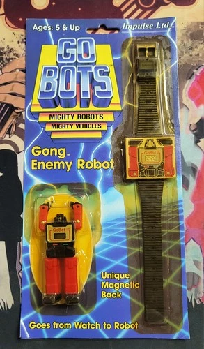 Vintage 1984 Go Bots "Gong" Robot Watch Factory Sealed New