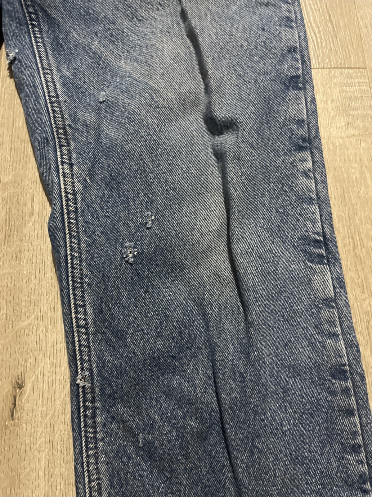 Carhartt Flannel Lined Relaxed Fit Denim Jeans Men's Sz 33X32 B172-DST thumbnail 4