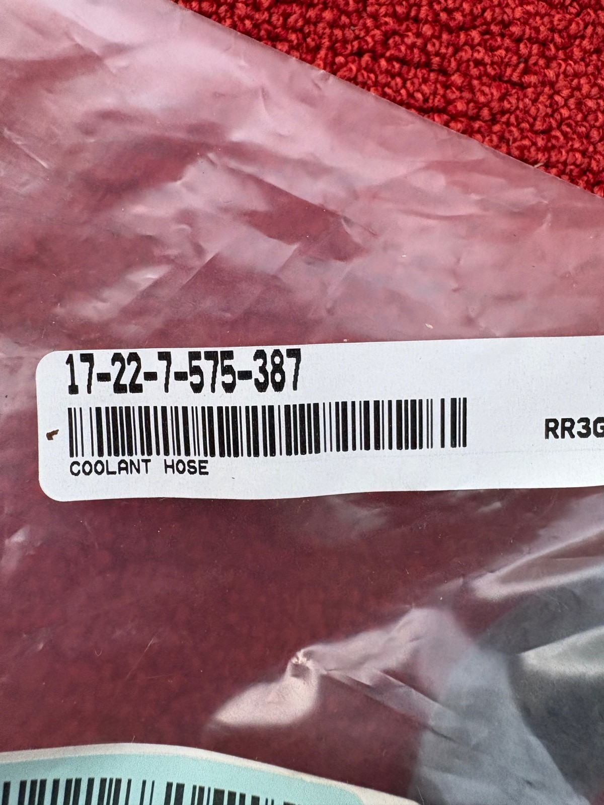 Rolls-Royce OEM 17-22-7-575-387 COOLANT HOSE