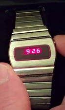 Vintage 1975 Microtime Mike LED Watch National Semiconductor Dot Matrix Display