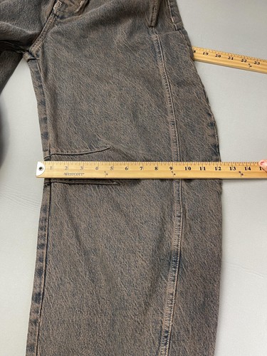 We The Free Jeans Women 28 Barrel Button Fly Dark Dirty Wash Lucky You Mid Rise - Picture 14 of 15