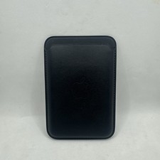 Apple iPhone Magsafe Wallet ID or Credit Card Holder Black Blue Fine Woven