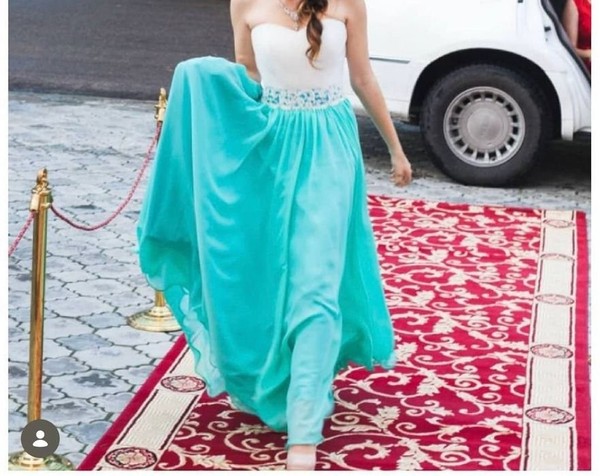 Women Dress Mint Green Other Material 38