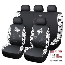 Set of Universal Butterfly Car Seat Covers - Fashion Universal Female Rear