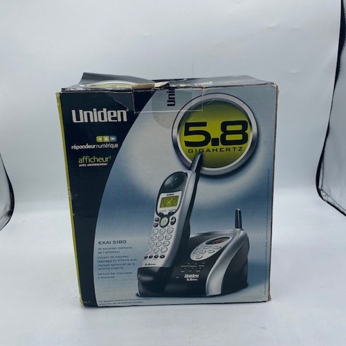 UNIDEN 5.8 GIGAHERTZ EXAI 5180 DIGITAL ANRUFBEANTWORTER Schnurloses TELEFON - Bild 3 von 5