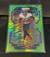 2021 Panini Prizm Green Pulsar Prizm Derrick Henry #4 Tennessee Titans Football