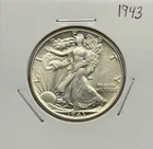 1943 Walking Liberty Half Dollar, 90% Silver, Very Nice! 🔥