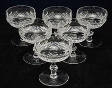 Set of 6 Waterford Cut Crystal Colleen 4 3/8 Inch Tall Sherbet Champagnes