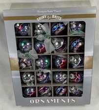 Christopher Radko Shiny Brite Christmas Ornaments Set Of 20 Multi Colored