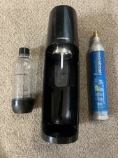 Sodastream Fizzi SPT-001 Sparkling Water Black Soda Machine,Bottle Plus C02