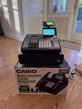 CASIO Electronic Cash Register PCR-T500 w/ Keys — Works Great w/ Box 