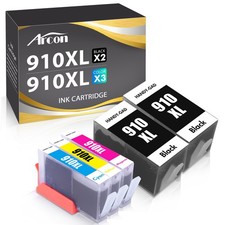 Ink Cartridges for HP 910 910XL Officejet Pro 8025 Black and Color Combo Pack