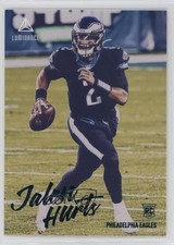 2020 Panini Chronicles Luminance Update Rookies Green Jalen Hurts #210 7sd