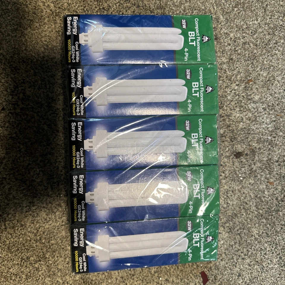 10x 32W Bell CFL Low Energy GX24Q-3 4 pin 2700K Lamp 827 BLT Light Bulb - Image 4 of 4