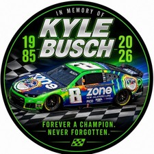 New Kyle Busch Memorial 3  HD Vinyl Sticker R...