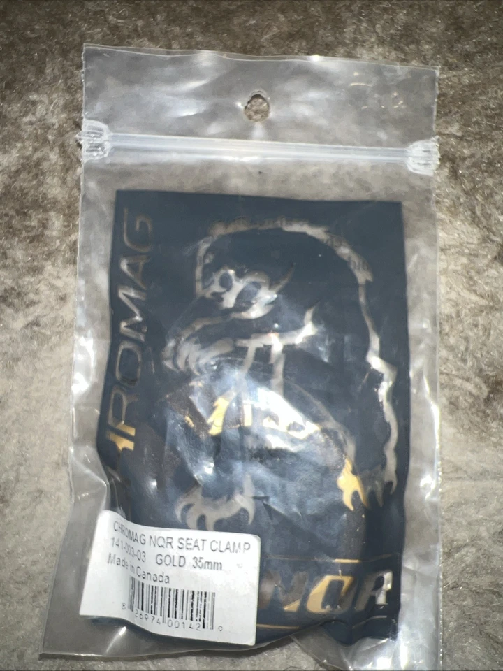 Abrazadera de asiento Chromag NQR 35mm DORADO. Nuevo en bolsa. Billet Aluminio. Foto 2 de 4