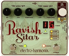 Electro-Harmonix RAVISH Sitar Emulator Guitar Pedal UPC 683274011189