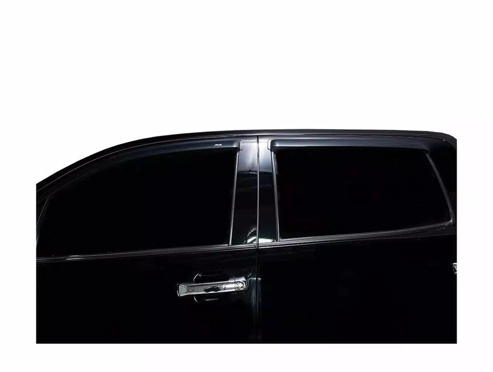 AVS Outside Mount Ventvisors Fit 2007-2021 Toyota Tundra Crewmax 4Pc - Image 2 of 4