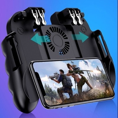 H9 PUBG Mobile Phone Gaming Controller Gamepad Cooling Fan Joystick Android IOS