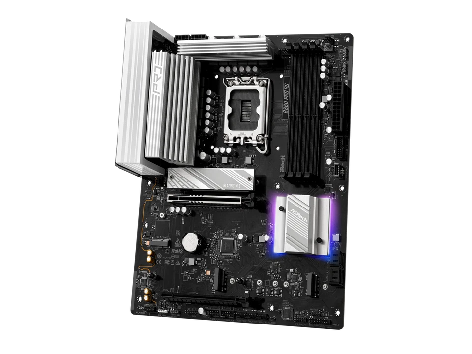ASRock B860 Pro RS LGA 1851 Intel B860 SATA 6Gb/s DDR5 Intel Core Ultra ATX - Image 4 of 4