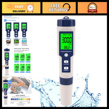 5 in 1 Pool Salt Tester  pH Meter, Digital Salinity Tester for Aquarium  Hot T