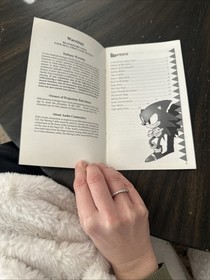 Sega CD Manual Only Sonic CD W/Reg Card 