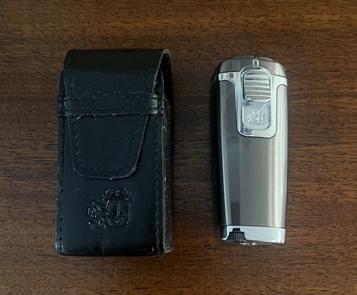 Colibri QTR 791000 Art Deco Lighter Needs Fuel Chrome/gunmetal