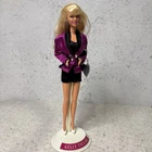 Beverly Hills 90210 Vintage 1991 Kelly Taylor Doll Barbie Mattel Stand Purse