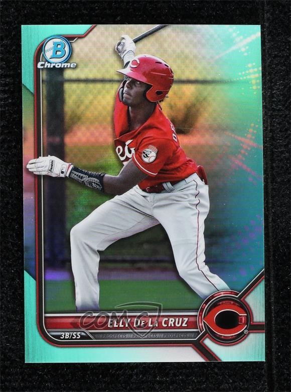2022 Bowman Chrome Prospects Aqua Refractor /125 Elly De La Cruz #BCP-224 18pg