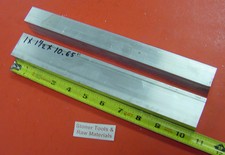 2 Pieces 1" X 1-1/2" ALUMINUM 6061 T6 RECTANGLE BAR 10.65" long Solid Mill Stock