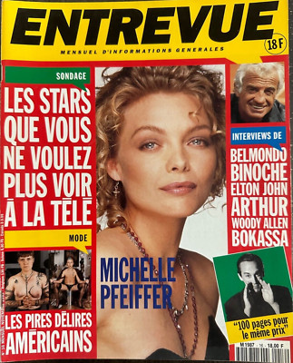Magazine Entrevue n°16, Michelle Pfeiffer, Juliette Binoche, Elton John