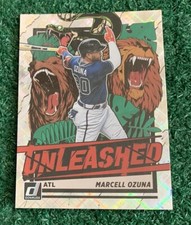 MARCELL OZUNA - 2021 DONRUSS - UNLEASHED DIAMOND INSERT CARD # UNL11 - BRAVES