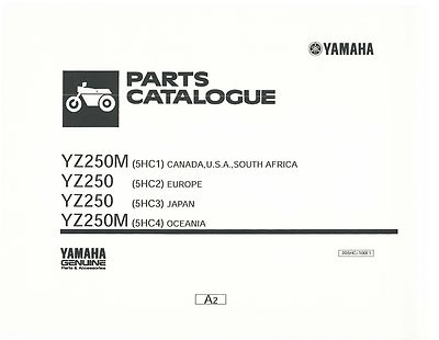 #ad Yamaha Parts Manual Book 2000 YZ250 YZ250M $19.50