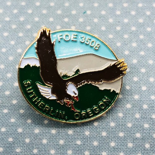 Sutherlin Oregon FOE 3508 Fraternal Order of Eagles Enamel Lapel Pin