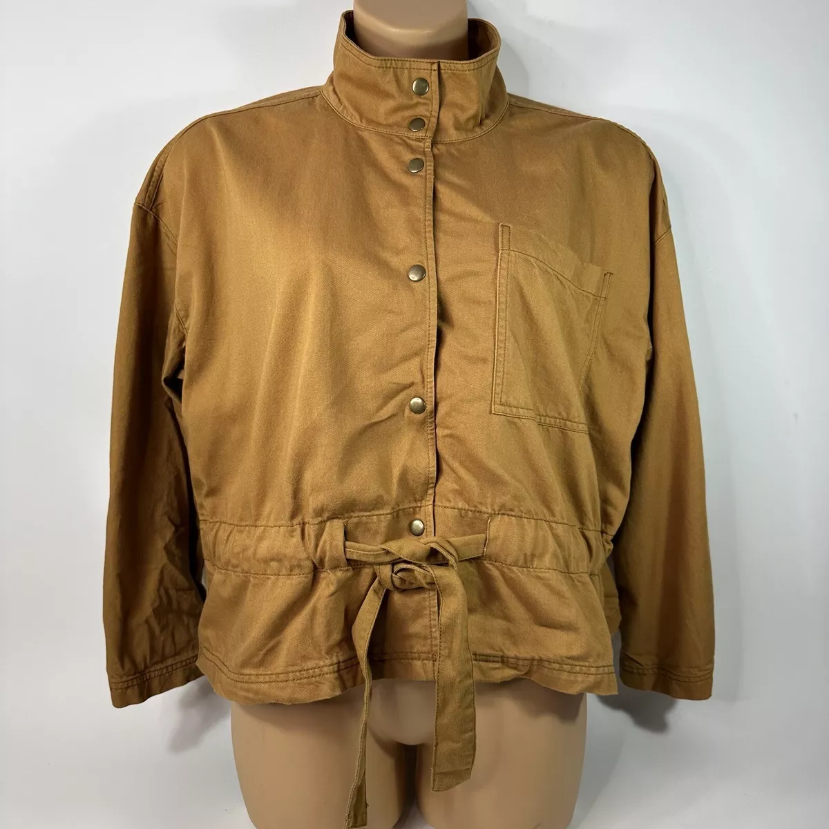 Madewell Dark Sahara Southlake Military Jacket H8497 Women s Large