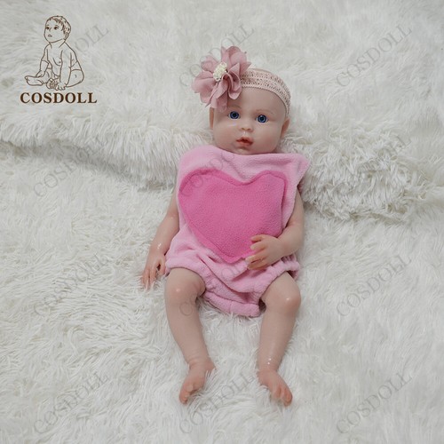 Muñecas bebé renacido realistas de silicona platino COSDOLL 18" hechas a mano - Imagen 4 de 10