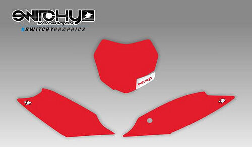 Grafik Dekor Aufkleber Tabellen Red für Motorrad Sxf 250 450 2013 2014 Platten - Picture 1 of 1