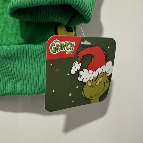 NEW Grinch Sweatshirt Kids 7 Christmas Shirt Long Sleeve Santa Hat Merry - Picture 3 of 6