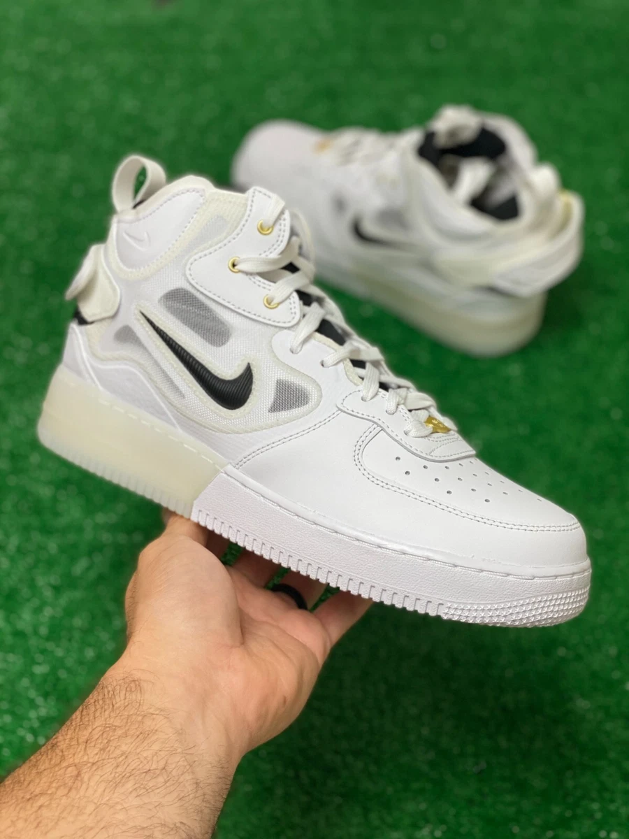 New Nike Air Force 1 Mid 07 LV8 White Black (Size 10) Ready To Ship!