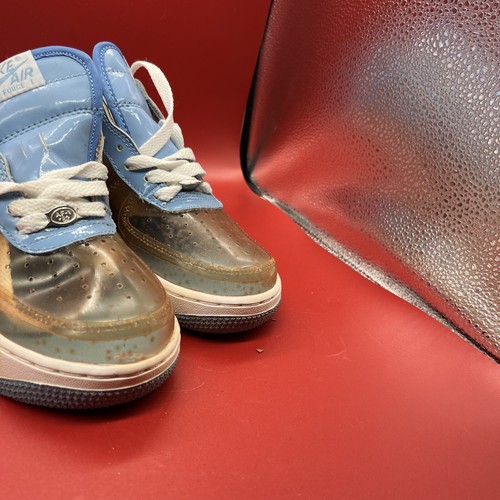 NWD:NIKE AIR FORCE 1 PREMIUM CLEAR/ HRBR BLUE 313641-941 7 - Picture 19 of 19