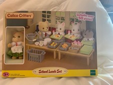 sylvanian school lunch set
