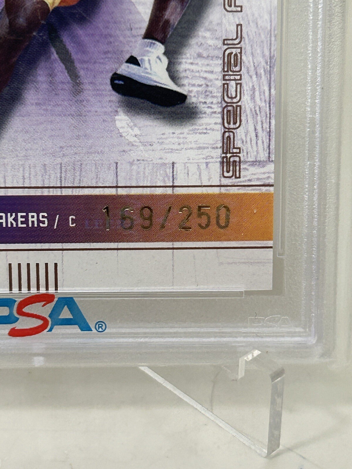 2001-02 FLEER FORCE Shaquille O’Neal #14 Special Force /250 Psa 9 Pop 2 🔥🔥 view 2