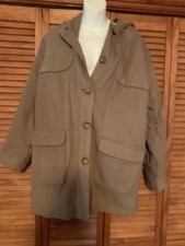 Long Fog Womens Hodded Jacket Large 