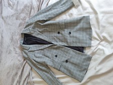 Plaid Pattern Single Brest Rachel Zoe Ladies Blazer Size L ,new With Tags