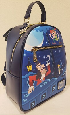 New Loungefly Disney Peter Pan Jolly Roger Mini Backpack  display picture 2