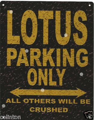 Lotus Parking Blechschild Rustikal Vintage Stil 6x8 Zoll 20x15 cm Garage  