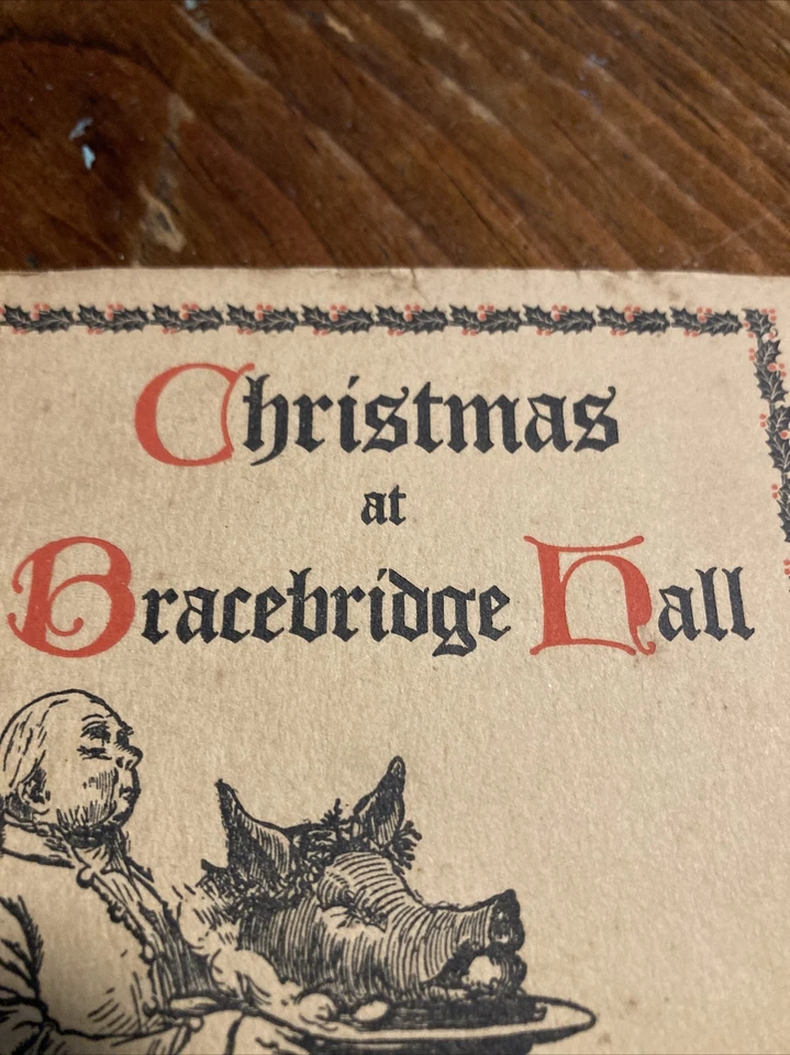 Christmas At The Bracebridge Hall By Washington Irving 1922- Pamphlet Booklet - Image 3 of 4